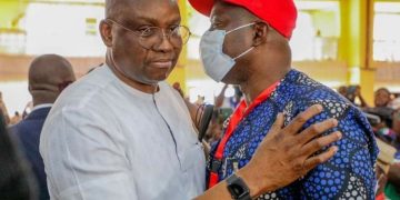 Ayodele Fayose with Seyi Makinde