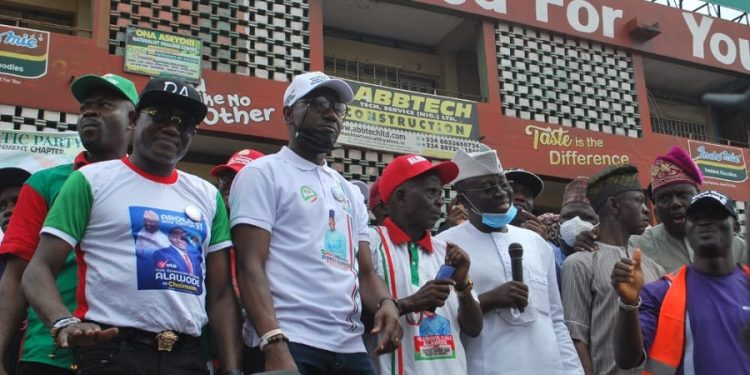 Amb Arapaja At Campaign Rally for Oyo PDP Local Government Election - Ibadan South East Candidates