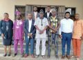 Hon. Akeem Ademola Ige with Sterling Bank Management on Aso Oke Production