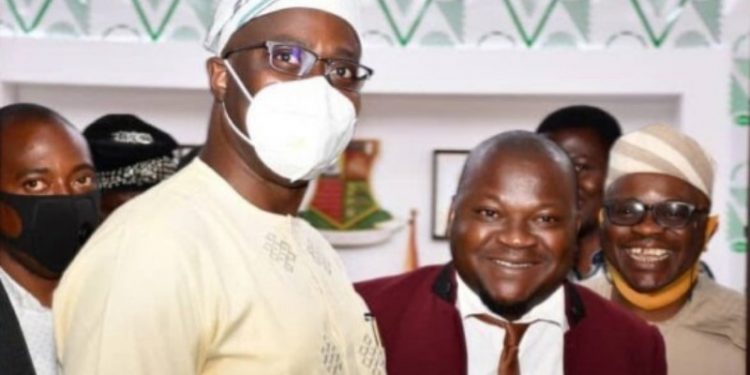 Ismail Fasasi with Seyi Makinde