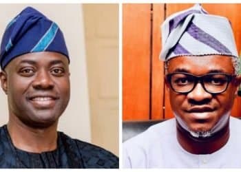 Seyi Makinde with Akinwale Akinwole Wolekanle