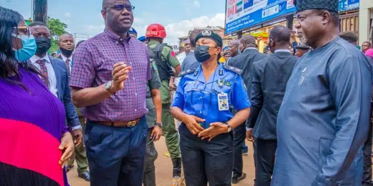 Oyo Governor Makinde at Iwo Road Violence Scene