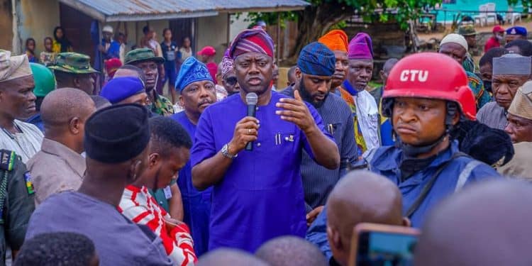 Oyo Governor Makinde at Igangan