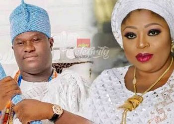 Princess Toyin Kolade with Ooni of Ife