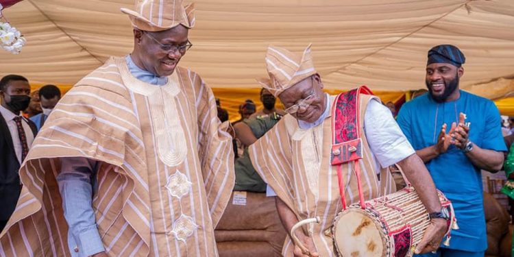 Seyi Makinde with Benue Governor Samuel Ortom