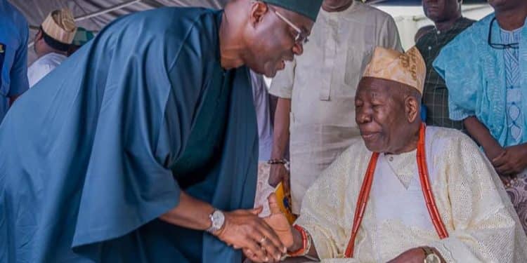 Seyi Makinde with Olubadan of Ibadanland