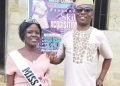 Wale Ojo-Lanre with Miss USI Ekiti