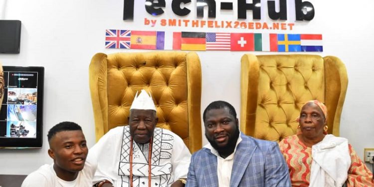 Olubadan with Tech-Hub