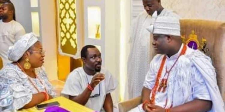 Ooni of Ife with Princess Toyin Kolade