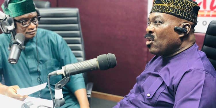 Popular Yoruba actor Sokoti with Agboola on Igboho