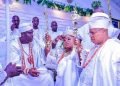 Princess Toyin Kolade with Ooni of Ife