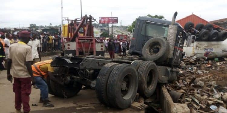 Tanker Rams Into Ibadan Market Accident