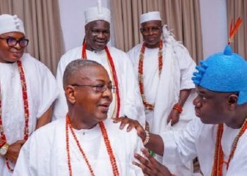 Ooni Oof Ife and Folarin Coker