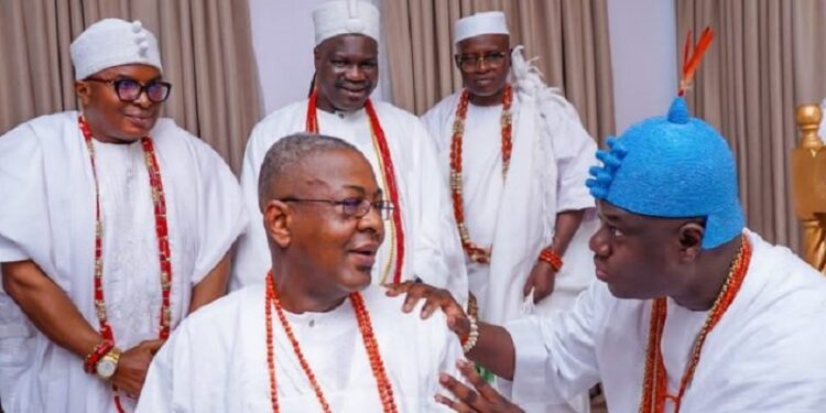Ooni Oof Ife and Folarin Coker