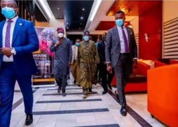 Bola Tinubu back from London