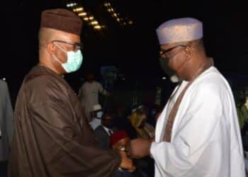 Godswill Akpabio with Senator Ken Nnamani