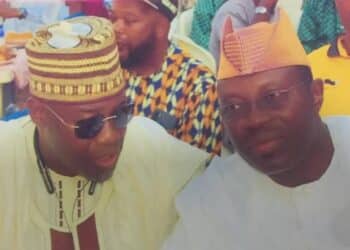 Akeem Ademola Ige with Taofeek Arapaja