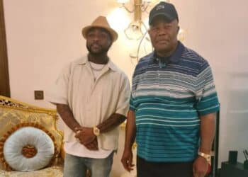 Davido with Senator Godswill Akpabio