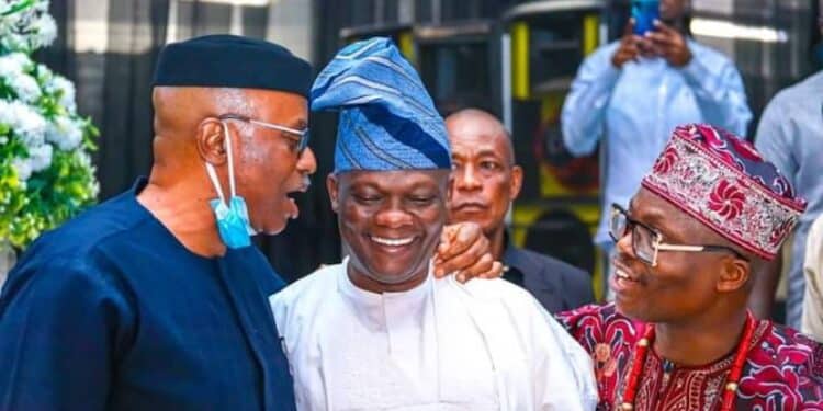 Olusegun Mimiko, Teslim Folarin and Wale Ojo-Lanre