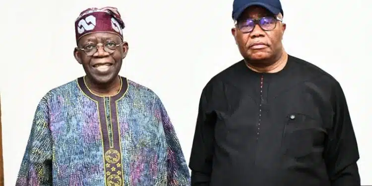 Senator Godswill Akpabio with Bola Tinubu