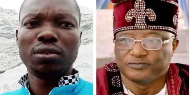 Rahmon Adedoyin with OAU student