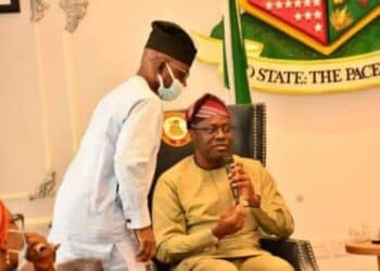 Senator Kola Balogun with Engr Seyi Makinde