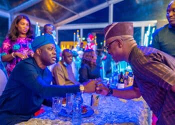 Akinwole Akinwale Wolekanle with Seyi Makinde