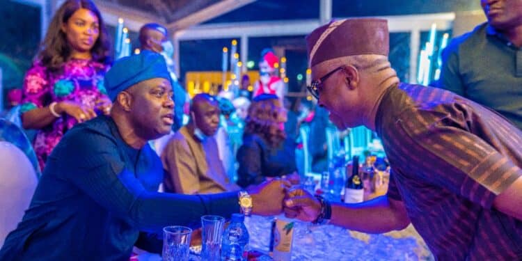 Akinwole Akinwale Wolekanle with Seyi Makinde