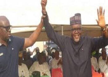 Bisi Kolawole with Ayodele Fayose