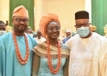 Olubunmi Ojo with Senator Godwill Akpabio