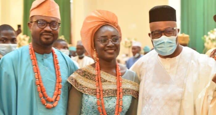 Olubunmi Ojo with Senator Godwill Akpabio