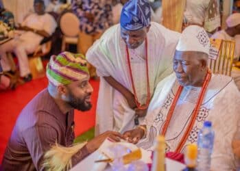 Oyo Speaker Adebo Ogundoyin with Olubadan