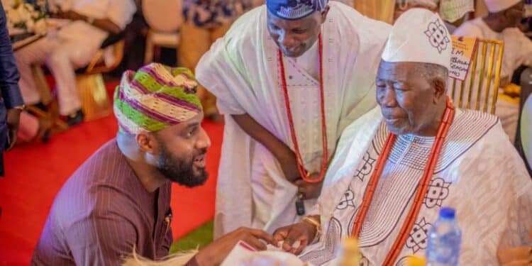 Oyo Speaker Adebo Ogundoyin with Olubadan