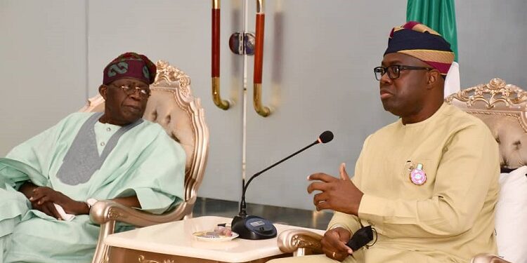 Seyi Makinde with Asiwaju Bola Tinubu