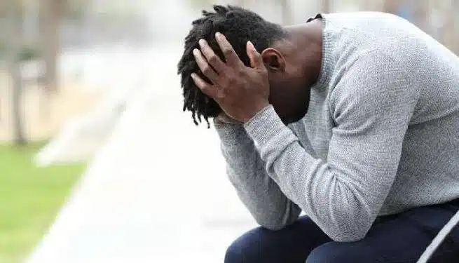 worried man