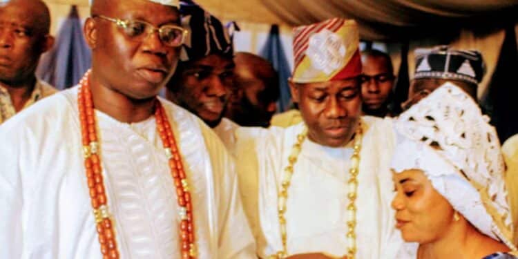Gani Adams with Makinde's Aide, Akeem Ademola Ige