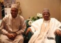 General Ibrahim Babangida with Senator Bukola Saraki