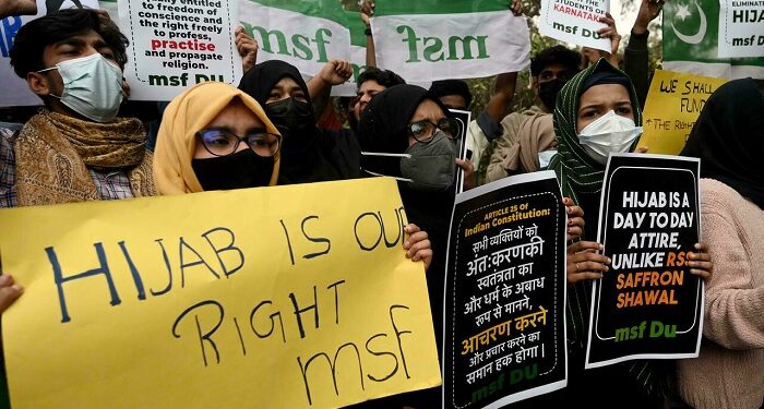 Hijab ban protest in India