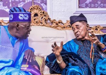 Tinubu with Alaafin of Oyo