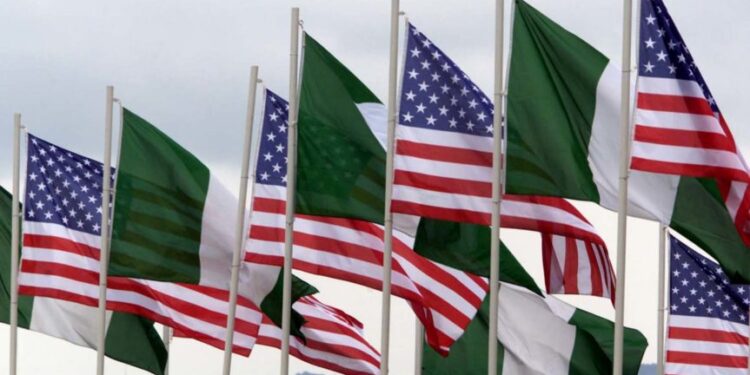 US Visa Nigerian Flags