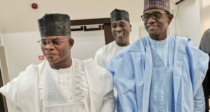 Yahaya Bello with Mai Mala Buni