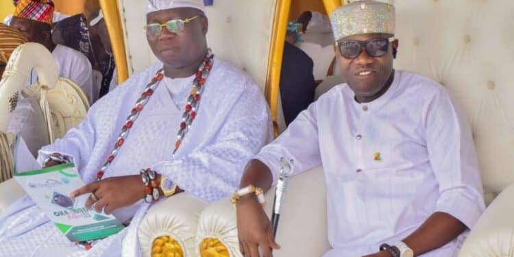 Aare Gani Adams with Akeem Ademola Ige