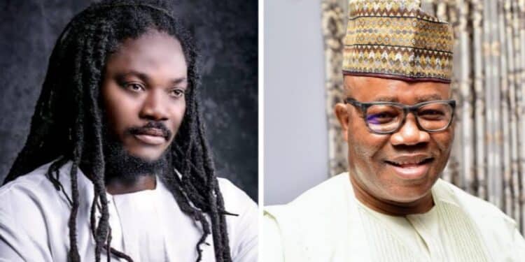 Daddy Showkey with Senator Godswill Akpabio