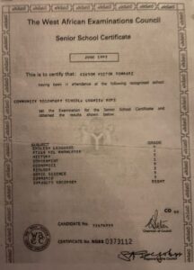 Hon. Victor Giadom Result