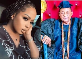Alaafin Oyo Oba Adeyemi with estranged wife