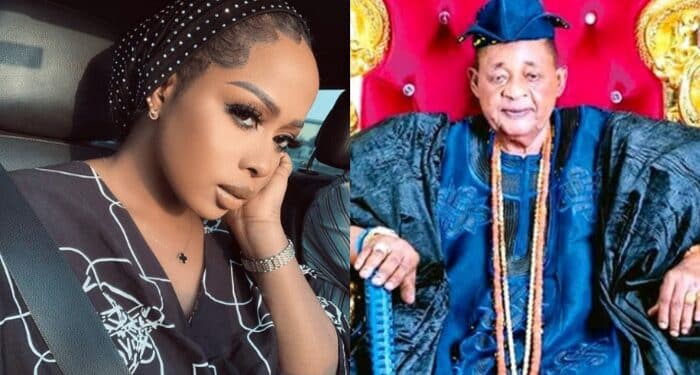 Alaafin Oyo Oba Adeyemi with estranged wife