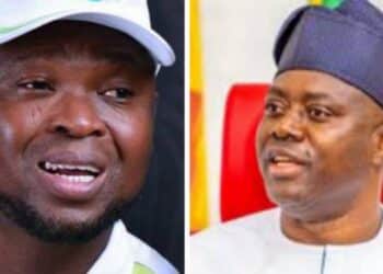 Engineer Oyedele Hakeem Alao with Seyi Makide