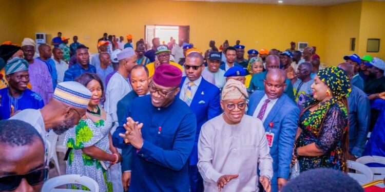 Dr Kayode Fayemi and Gboyega Oyetola