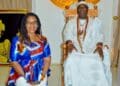 Foluke Afrika with Ooni of Ife