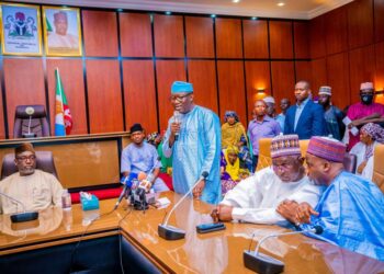 Kayode Fayemi with Sani-Bello